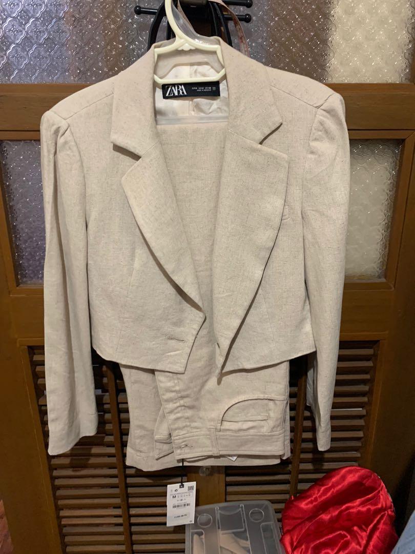 Linen discount suit zara