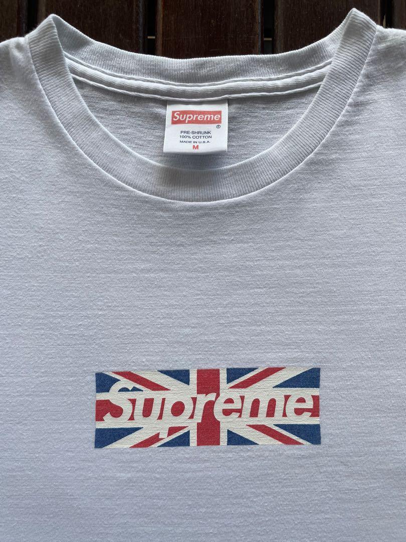2011 Supreme Union Jack Box Logo Tee White Men s Fashion