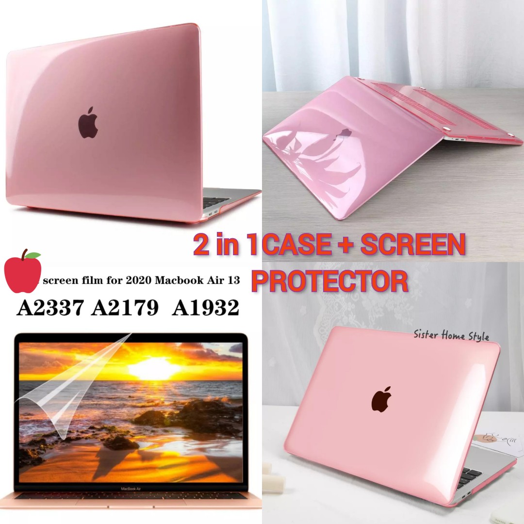 2 In 1 Macbook Air 2020 13 3 Inches M1 A2337 Hard Case Shell And Screen Protector All Sealed Computers Tech Laptops Notebooks On Carousell
