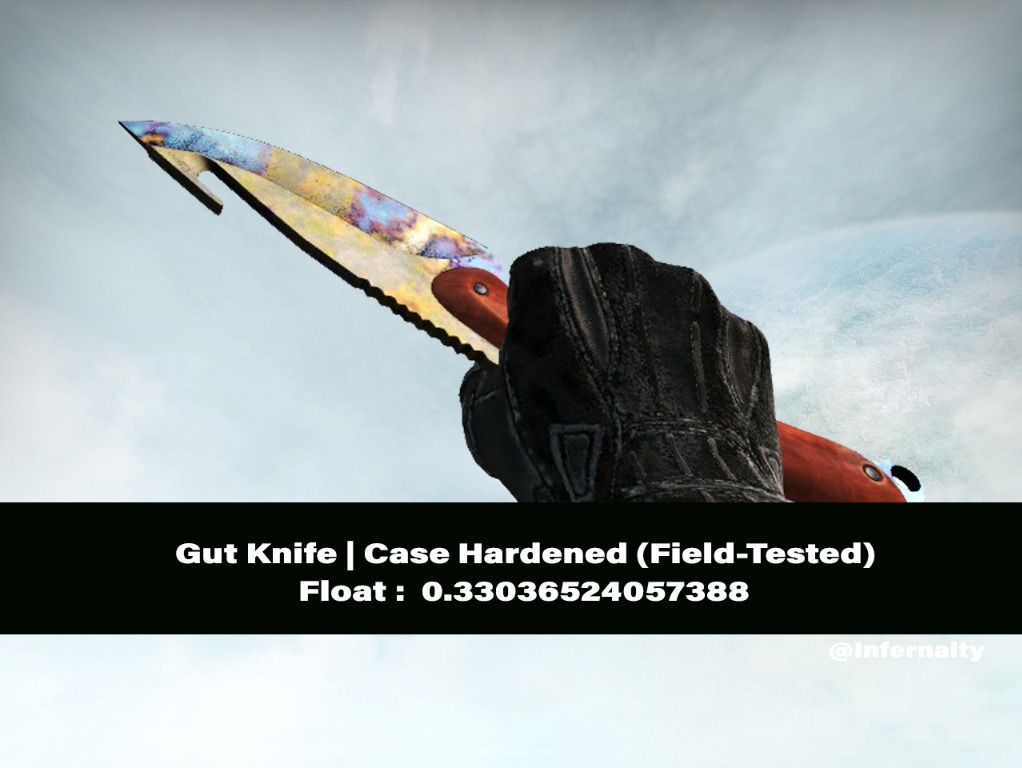 (31 PS, 46 BS) Gut Knife Case Hardened FT CSGO SKINS KNIVES, Video