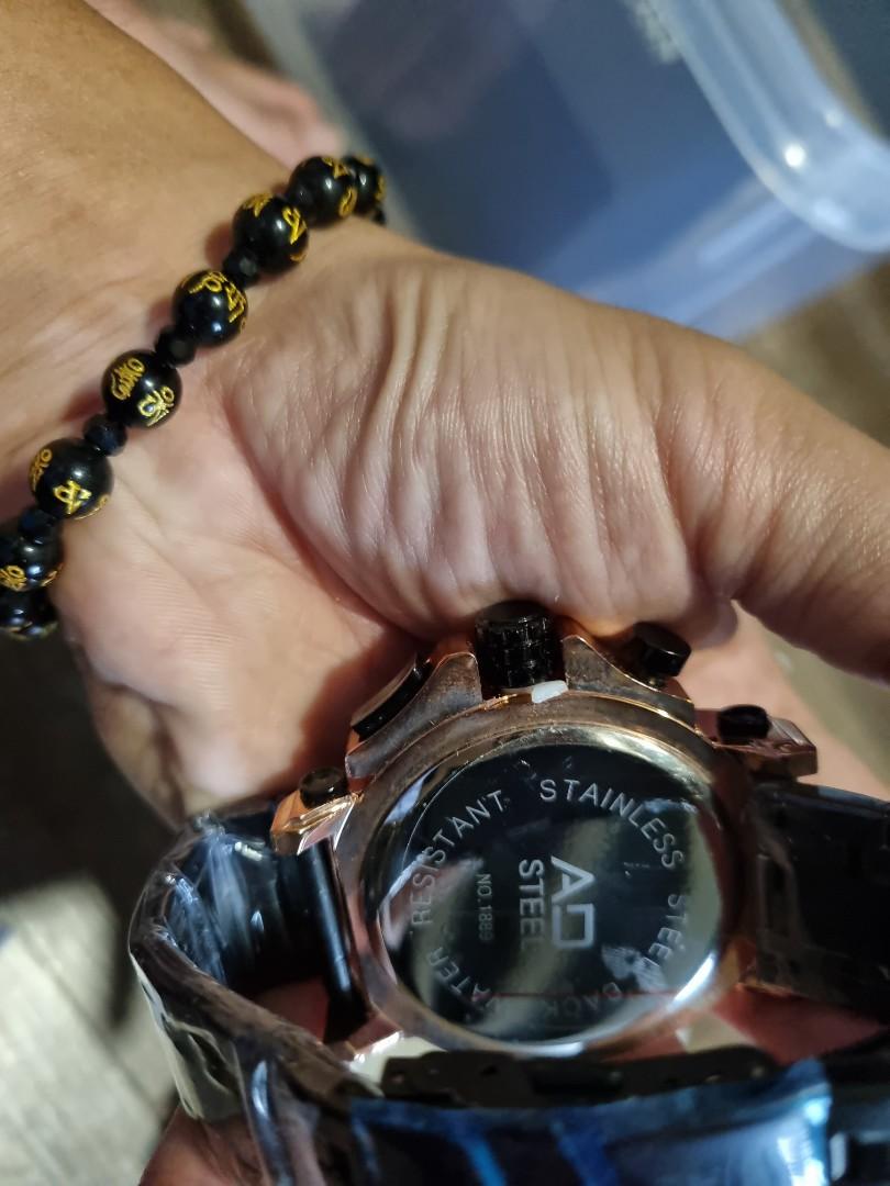 Ad steel watch made in top