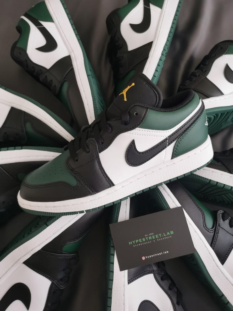 Air Jordan 1 Low Green Toe Men S Fashion Footwear Sneakers On Carousell
