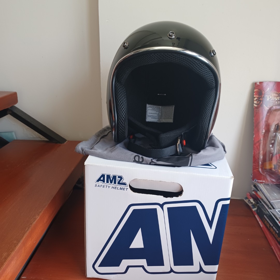 Amz helmet, Men's Fashion, Watches & Accessories, Caps & Hats on Carousell