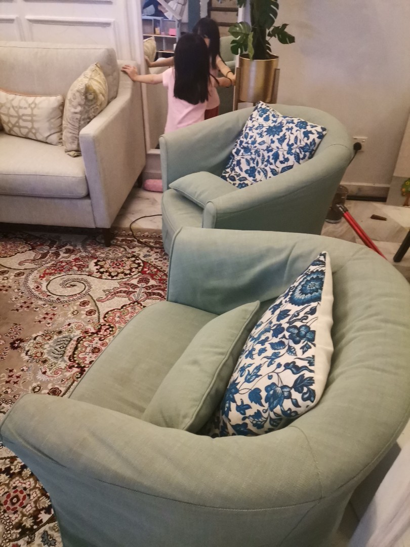 arm chair ikea, Furniture & Home Living, Furniture, Chairs on Carousell