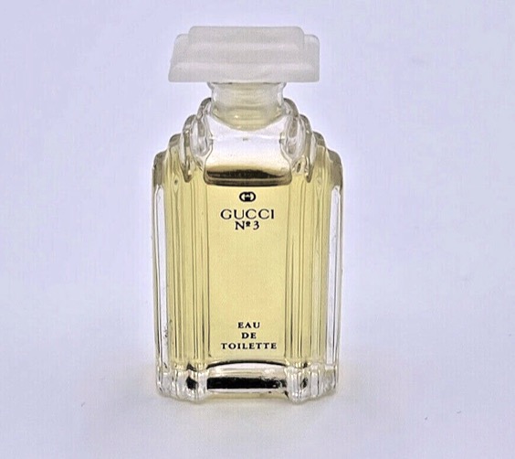 Authentic Rare Vintage Gucci No 3 Mini Eau De Toilette EDT Perfume