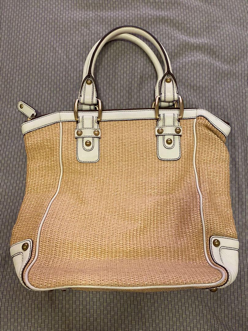 banana republic straw bolsa