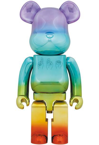 Bearbrick 1000% 招财猫夜光蓝色粉色青色千万两开运熊-Taobao