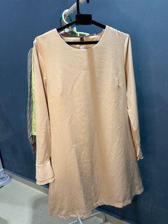Beige Long Top/Dress