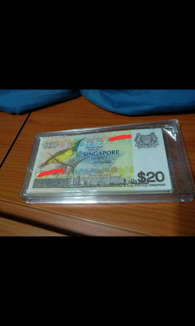 Bird stack (Category: Currency) located in Singapore. Submitted by alantang1674 (Listing ID 1121394958, Image 1). Description: A80 last prefix.