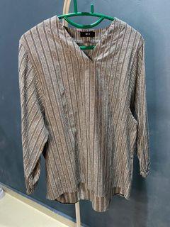 Black White Stripe Top