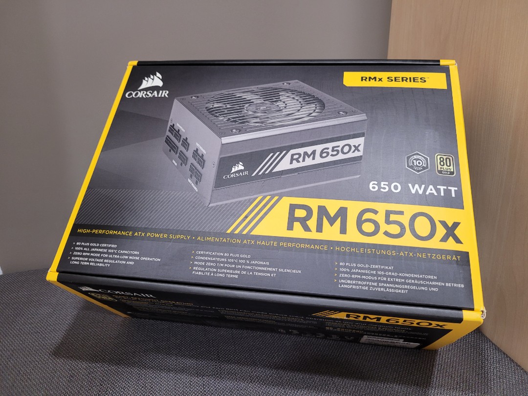BNIB Corsair RM650x 650W Fully Modular PSU 80+ Gold, Computers  Tech,  Parts  Accessories, Computer Parts on Carousell