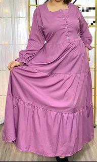 Boat Neck Long Dress