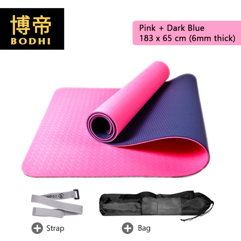 Bodhi Yoga Mat (Pink 183x65cm), Sports Equipment, Exercise