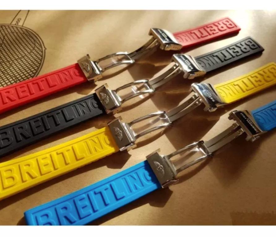 Breitling Rubber Strap with Clasp buckle Luxury Watches on Carousell