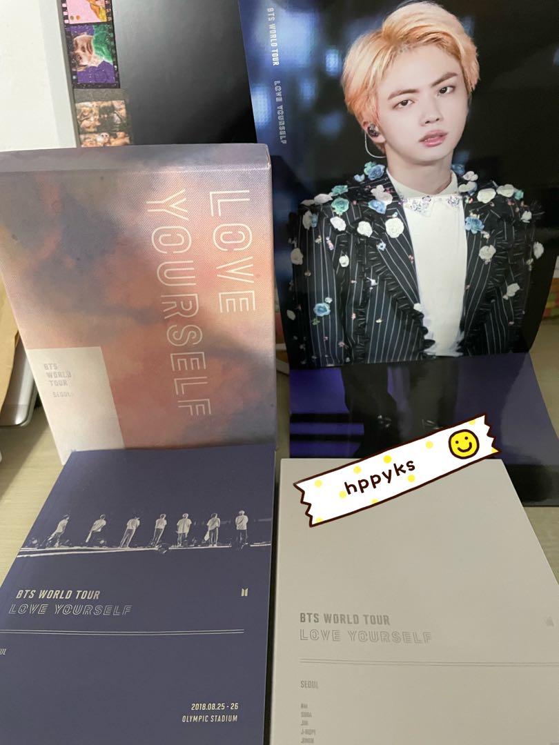 BTS LOVE YOURSELF SEOUL DVD with JIN POSTER, Hobbies & Toys