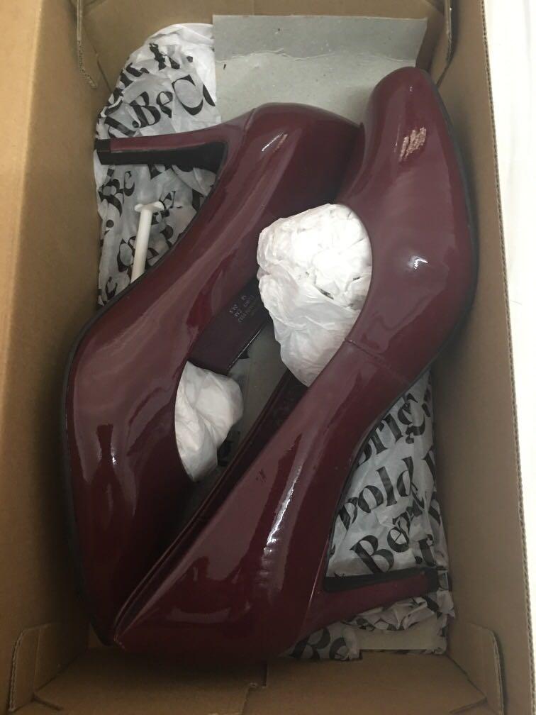 Burgundy heels Uk size 5 US 7 Euro38 Women s Fashion Footwear Heels on Carousell