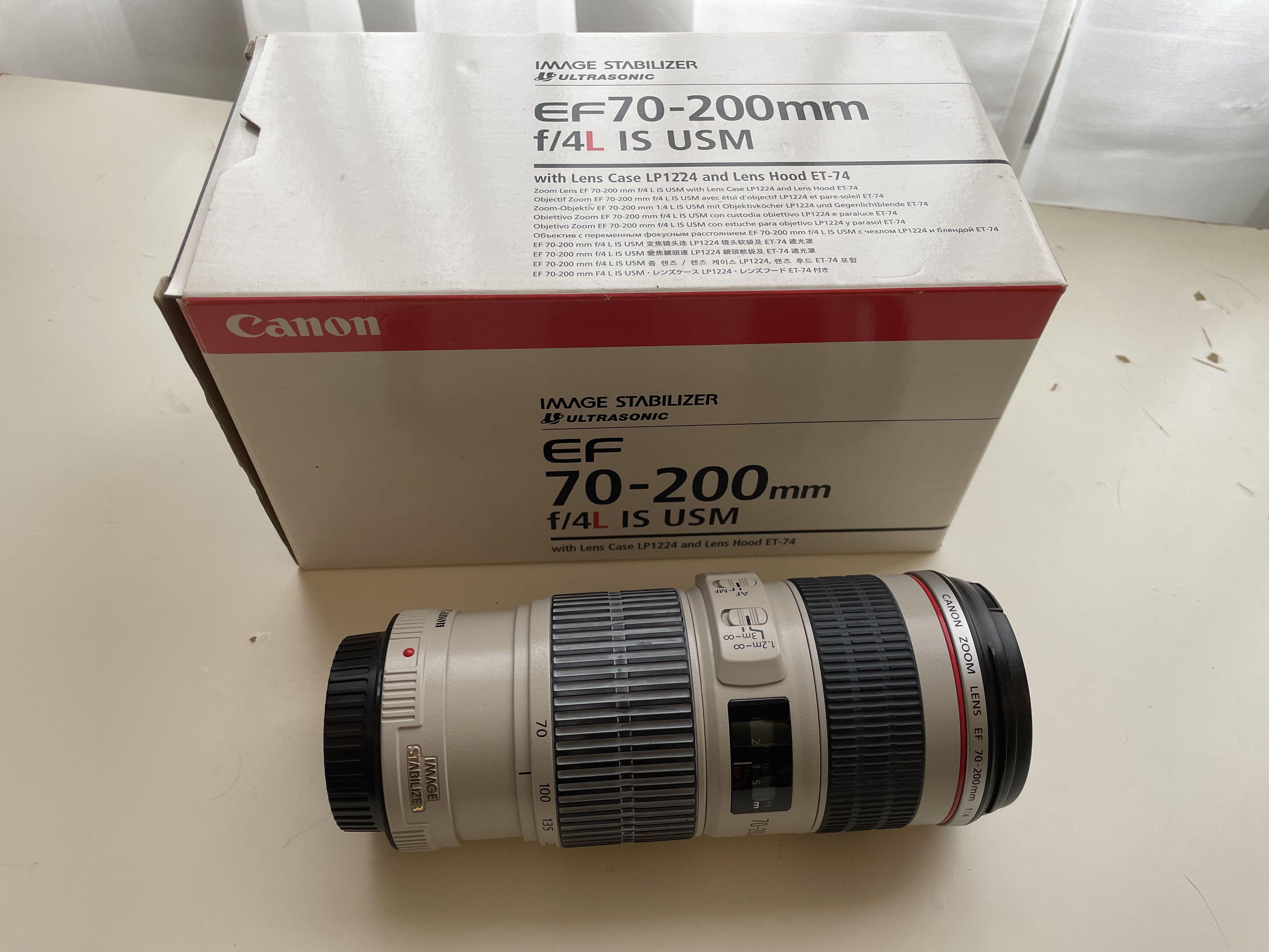 Canon EF 70-200 F4L IS USM, 相機攝影, 鏡頭及裝備在旋轉拍賣