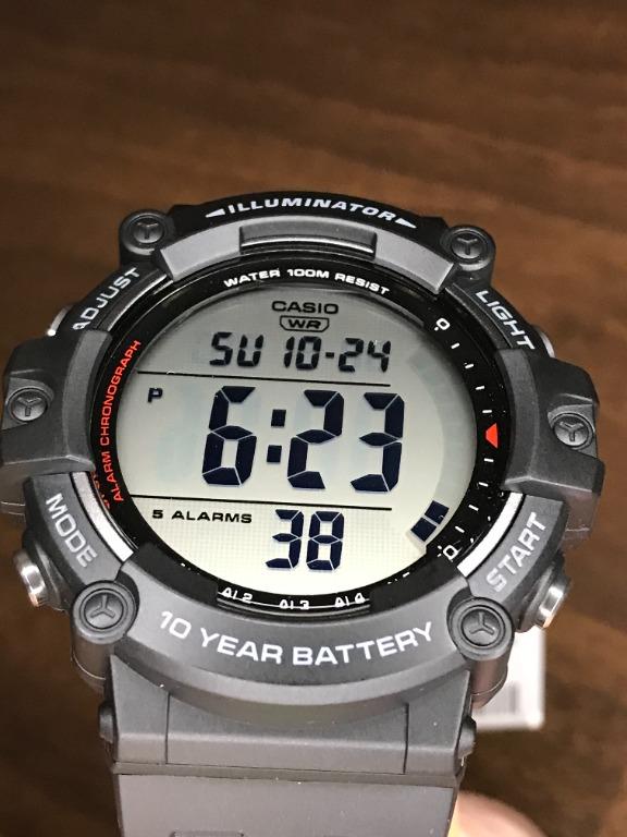 Casio large display outlet digital watch