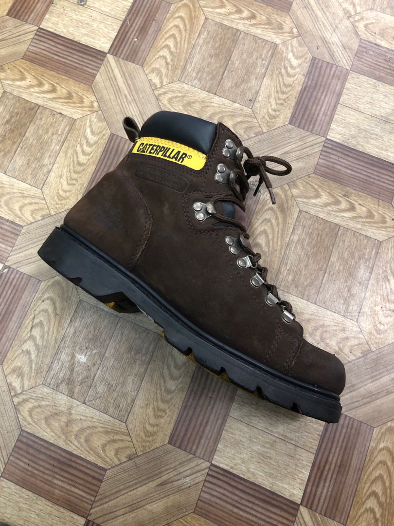 Caterpillar Water Resistant Oil Tan Leather Men’s Rugged Boots, Men's