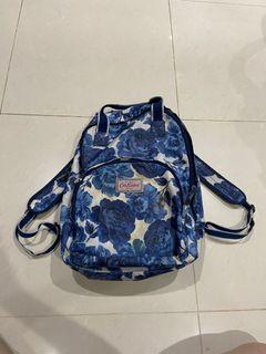 Cath Kidston White Blue Peonies Backpack