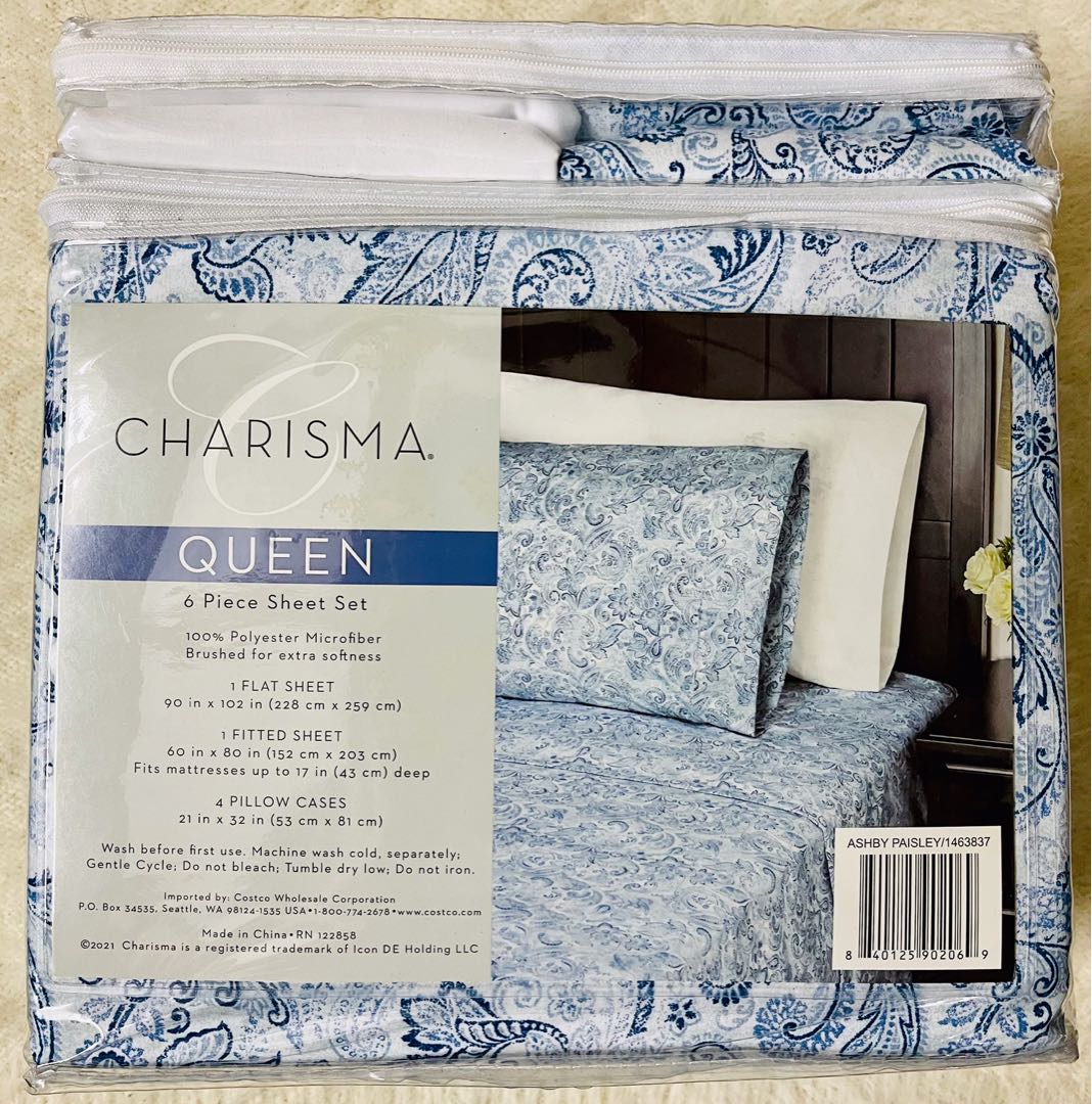 Charisma Microfiber QUEEN Sheet 6 pc SET