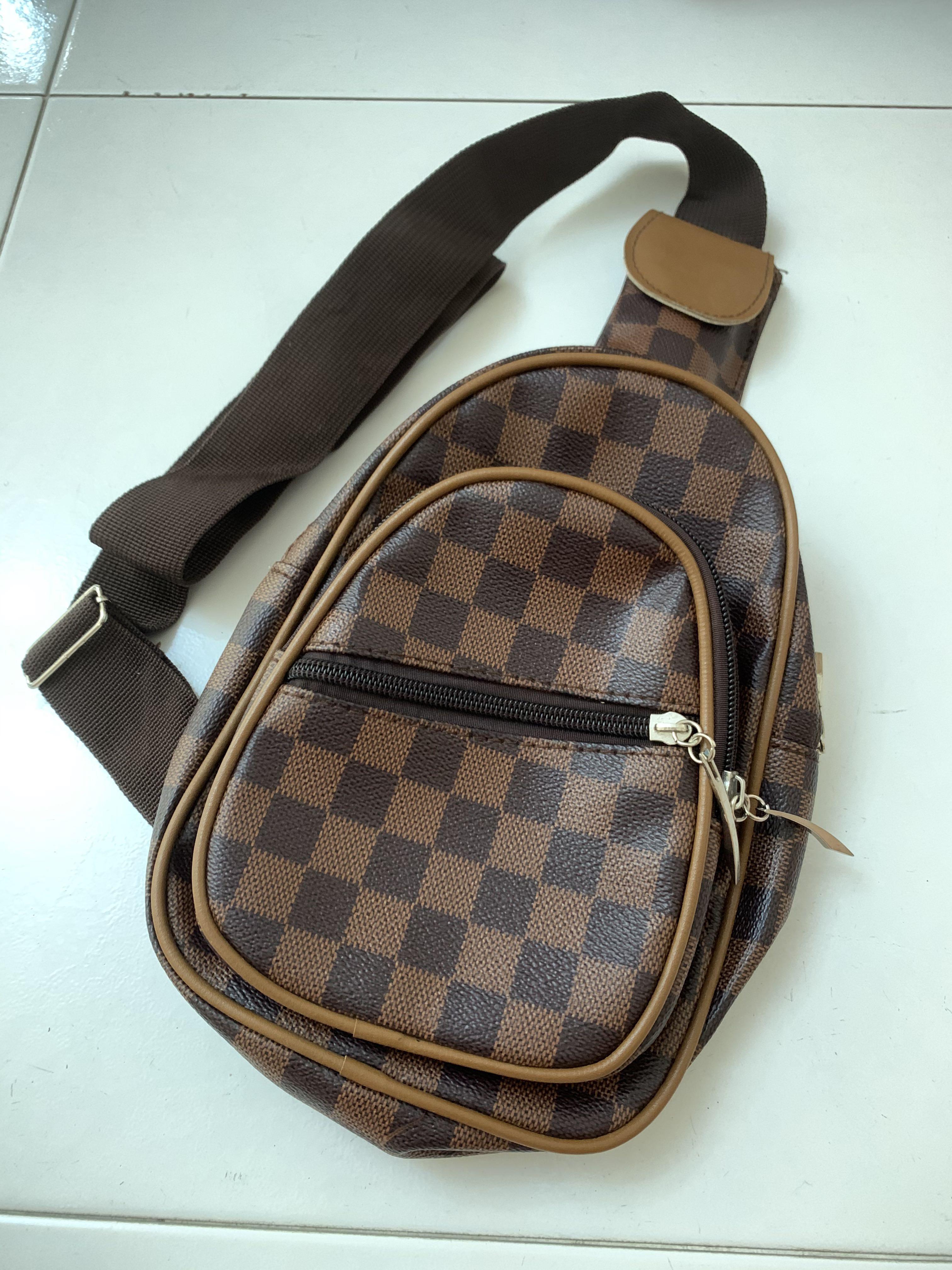 Checkered sling bag sales