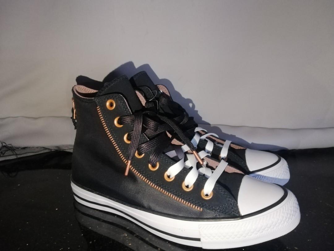Converse black store and rose gold