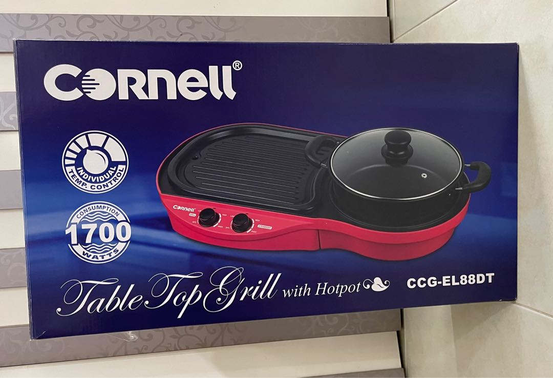 Cornell Table Top Grill with Hot Pot, TV & Home Appliances, Kitchen