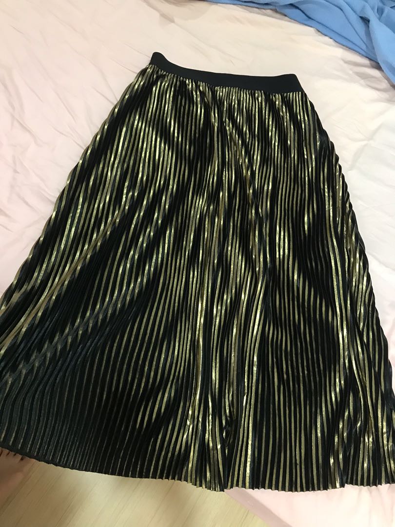 gold skirt cotton on