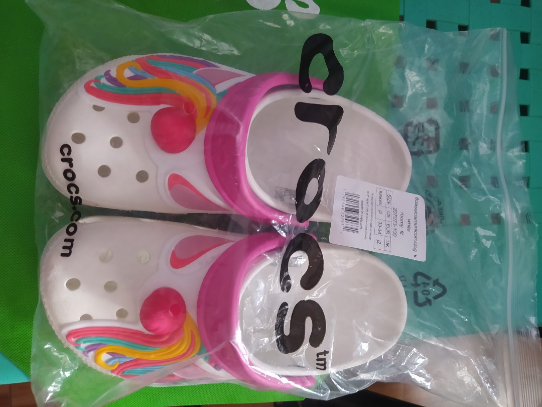 Unicorn crocs size best sale 12