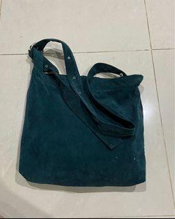Dark Green Book Bag