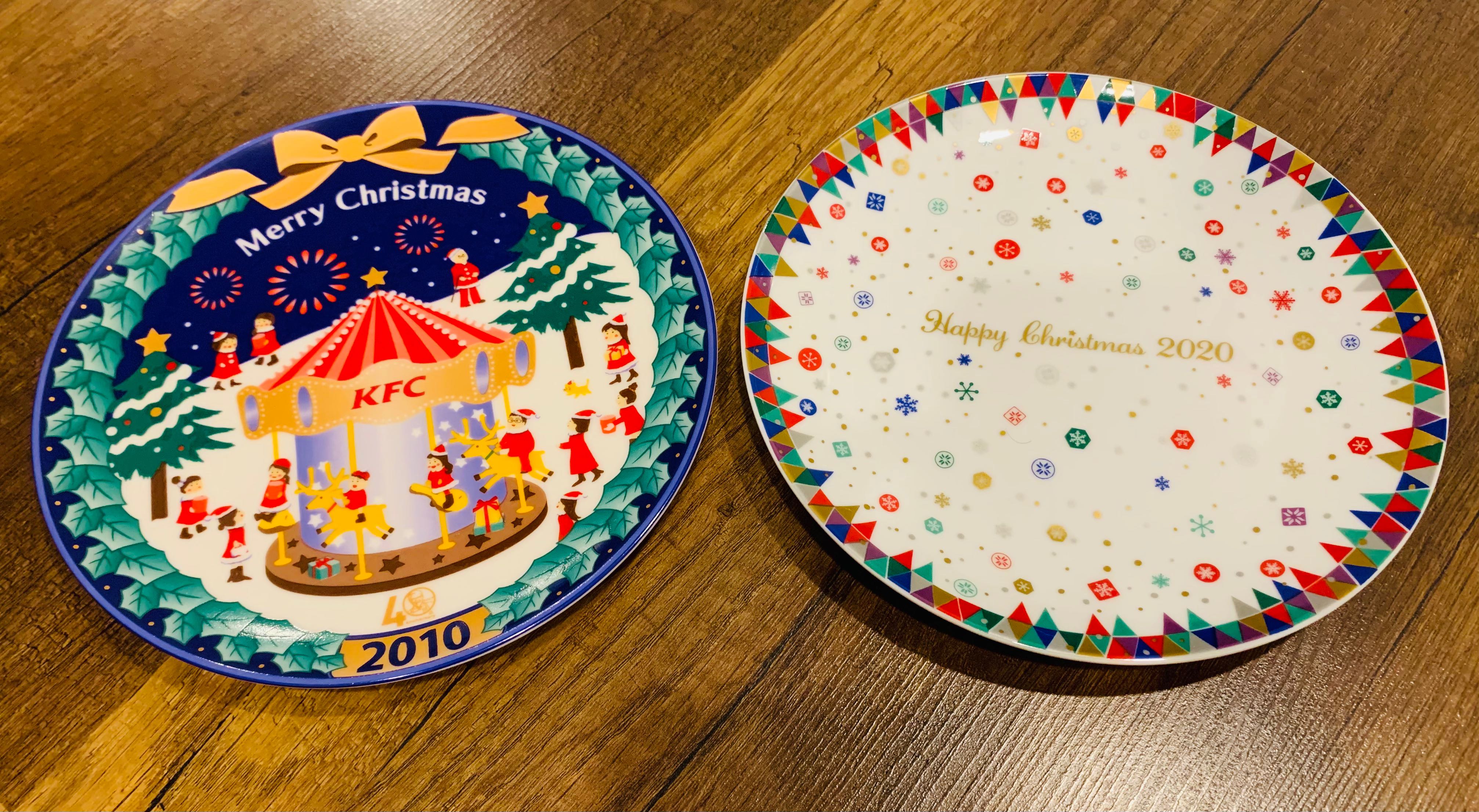 [Each] KFC Christmas Ceramic Plates 40th and 50th Anniversary, Hobbies