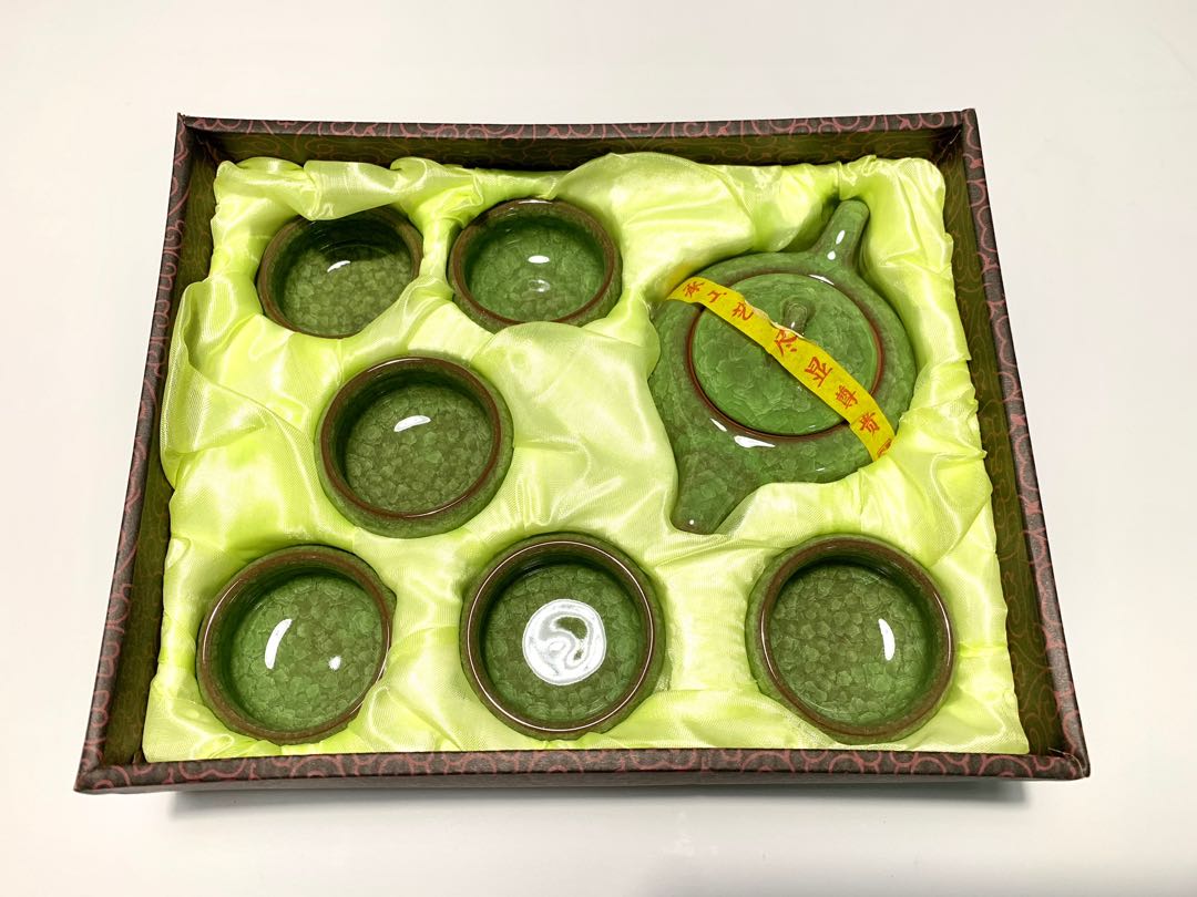 Emerald Green Tea Set, Furniture & Home Living, Kitchenware & Tableware