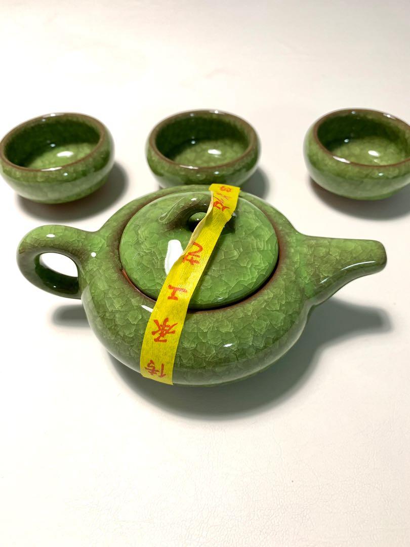 Emerald Green Tea Set, Furniture & Home Living, Kitchenware & Tableware