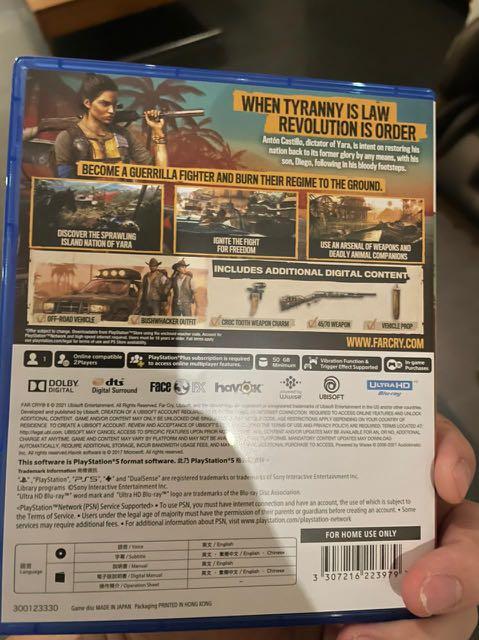 Far Cry 6 PS5 (Category: PlayStation) located in Pasig City. Submitted by chamgo (Listing ID 1121501622, Image 2). Description: Like New .
