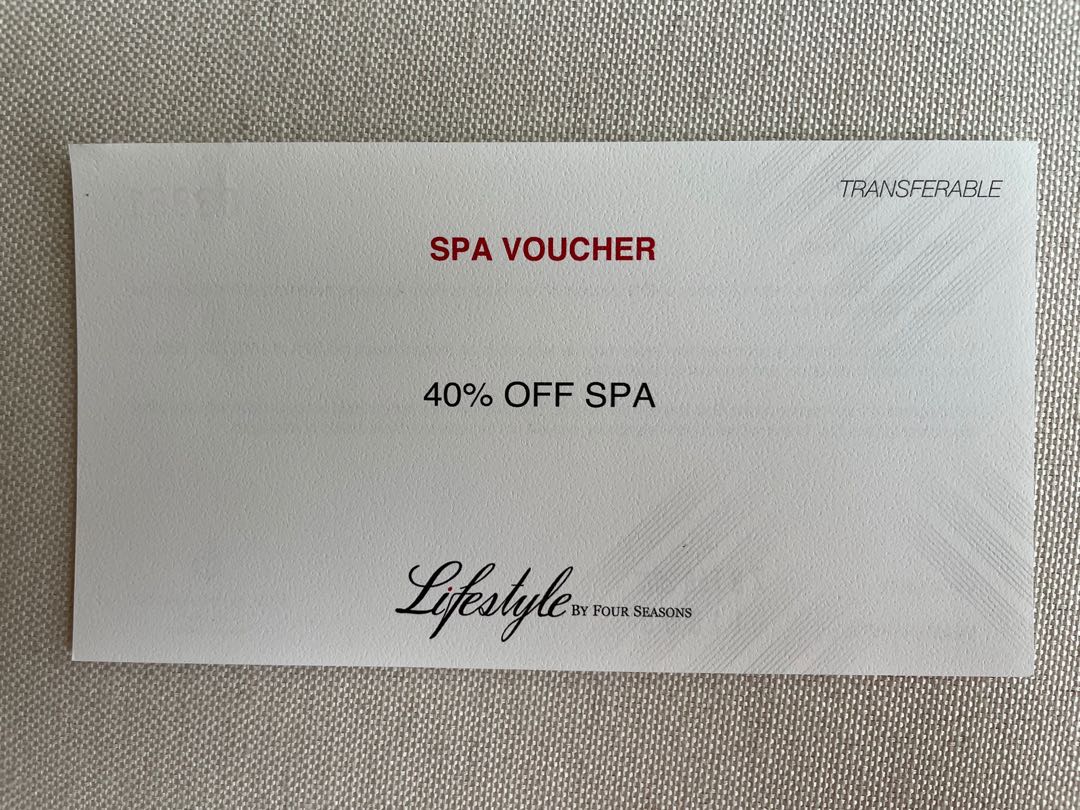 Four Seasons KL Hotel 40% off Spa Voucher, Tickets & Vouchers ...