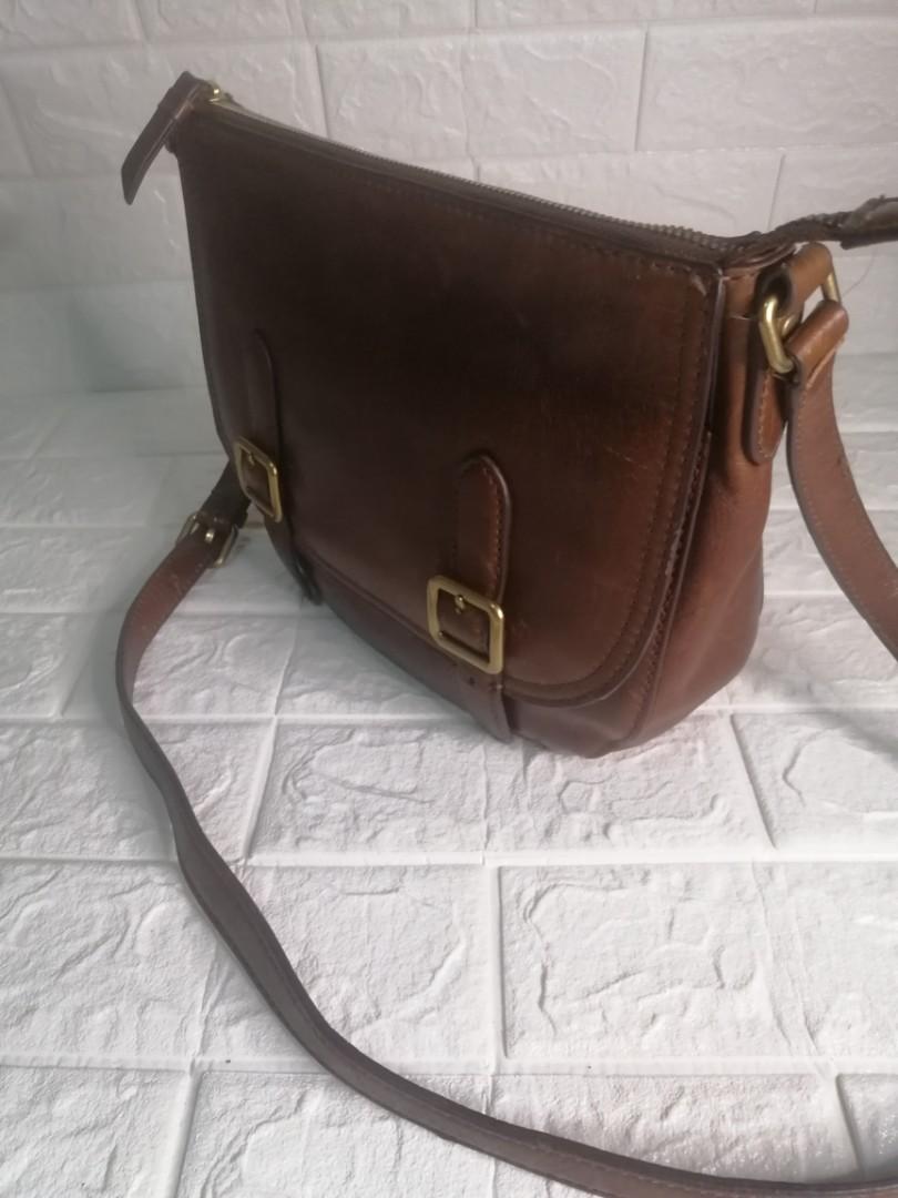 Frye Claude Crossbody Handbag Chocolate Distressed Leather Luxury