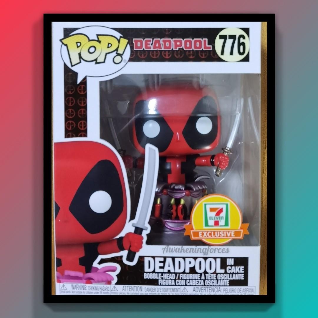Funko Marvel Deadpool inside birthday cake - 7-11 Deadpool 30th