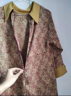 Gamis Sleting Motif Golden Emboss #PilihPromo