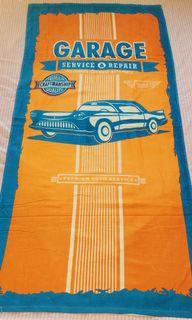 Garage Orange and Blue Bath Towel