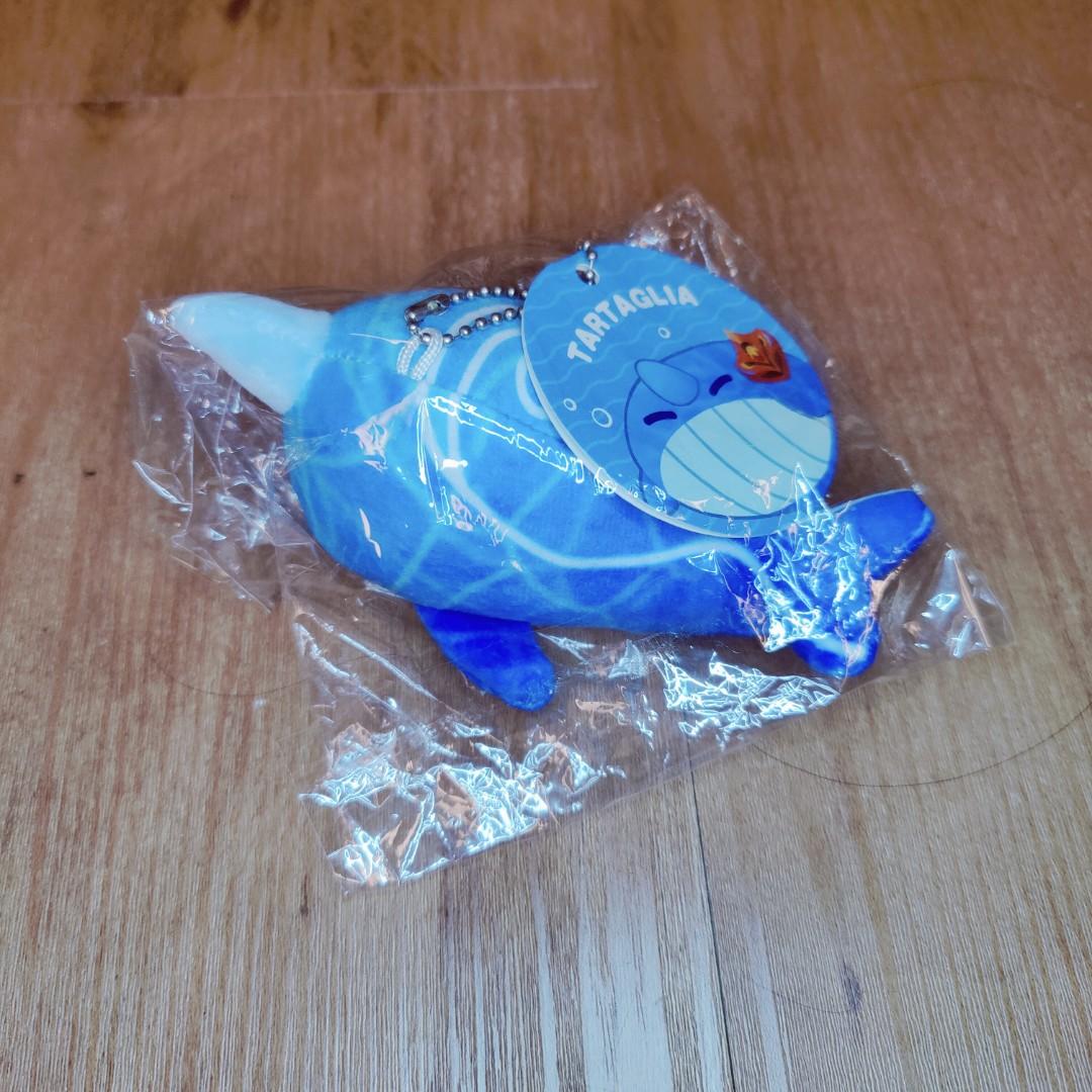 [Genshin Impact] Small Childe whale plushie keychain, Hobbies & Toys