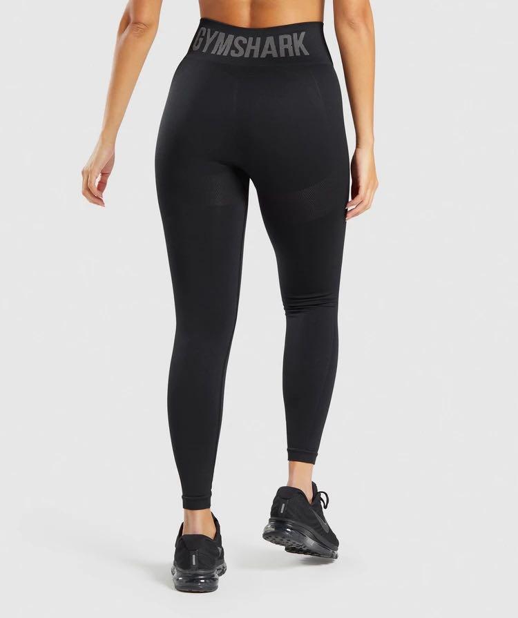 Gymshark Flex High Waisted Leggings - Black/Charcoal