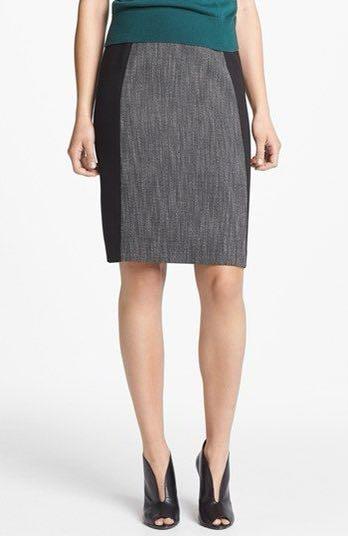 Halogen black pencil online skirt