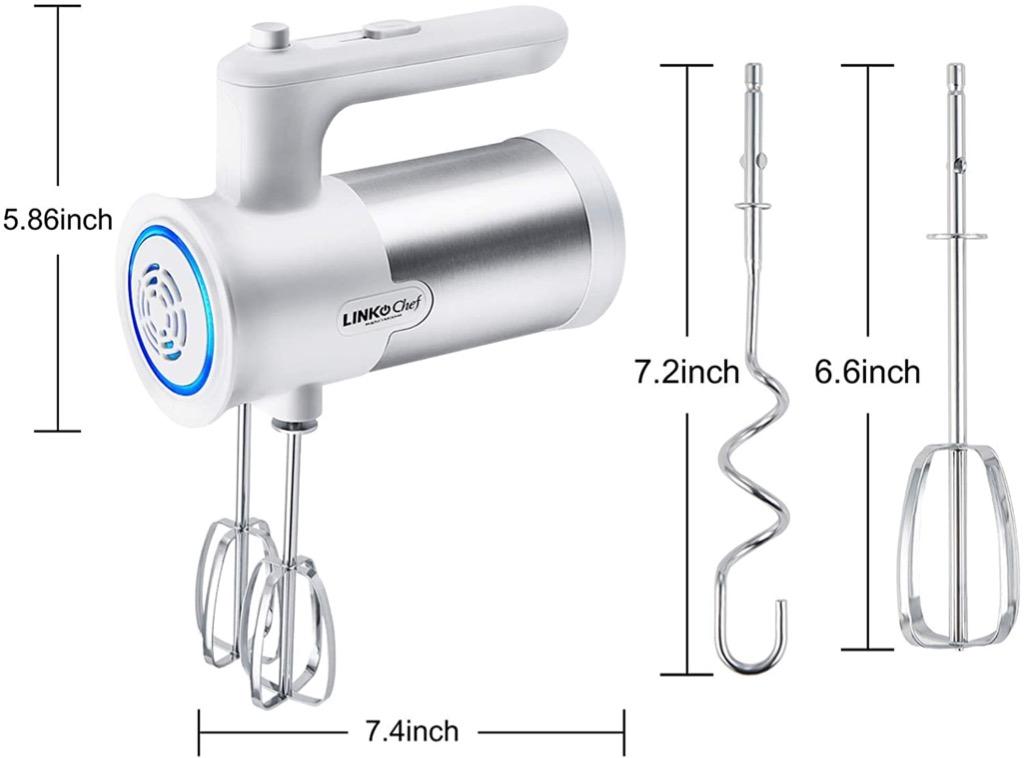 Hand Mixer, LINKChef Hand Mixer Electric 5 speed beater for Whipping