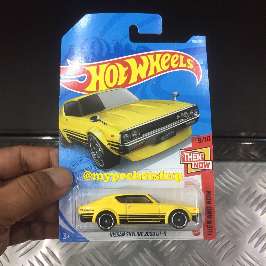 2021 Hot Wheels NISSAN SKYLINE 2000 GT-R Yellow Then And Now New. 
