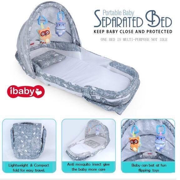 ibaby portable baby separated bed pink Babies Kids Baby