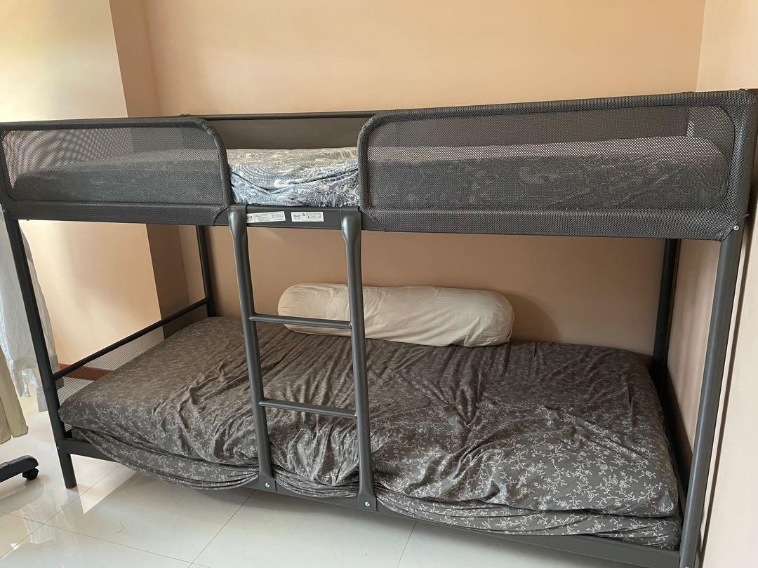 Ikea bunk bed. double deck., Furniture & Home Living, Furniture, Bed ...