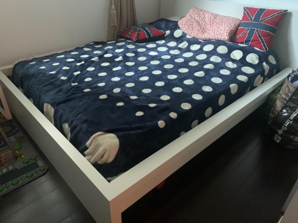 Regelmatigheid Blaast op Koppeling IKEA king size MALM bed frame white 180 x 210 (can fit a 160 X 200 mattress  on it), Furniture & Home Living, Furniture, Bed Frames & Mattresses on  Carousell