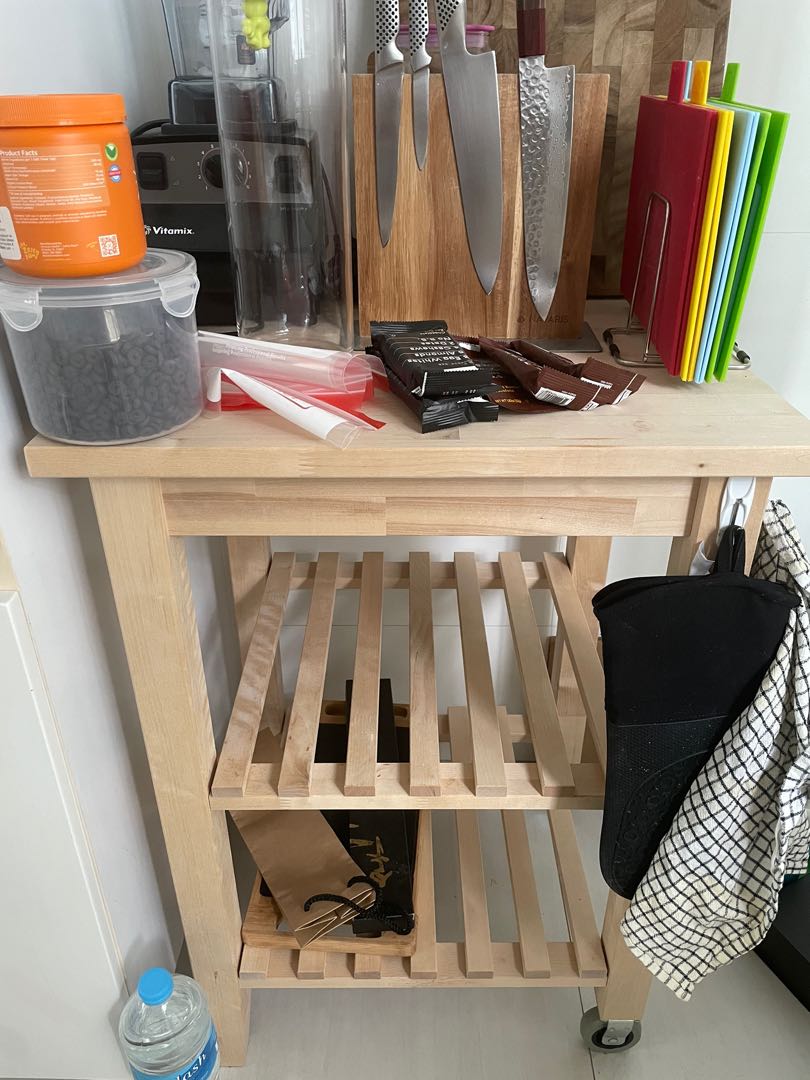 IKEA kitchen rack, Furniture & Home Living, Furniture, Shelves