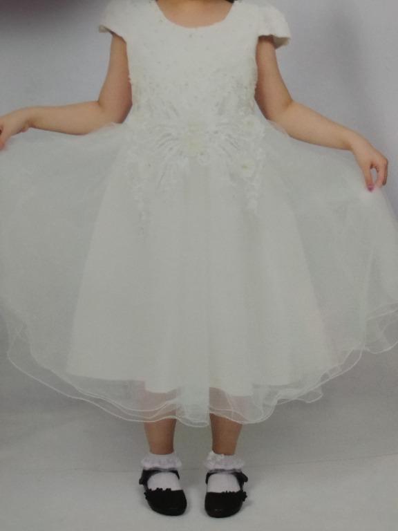 Girls white graduation best sale dress
